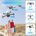 Foldable Drone with 1080P HD FPV Camera, Wifi RC Quadcopter, 360° Flip & Waypoint Flight - Perfect for Kids, Adults & Beginners - Includes 2 Batteries!